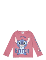 Lilo & Stitch - Tshirt - Ilgarankoviai marškinėliai - Rožinė