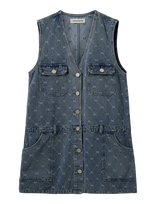 Sofie Schnoor - Albertinesw Denim Mini Dress - Džinsinė suknelė - Mėlyna
