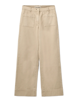 Sofie Schnoor - Tullingesw Trousers - Plačios kelnės - Smėlio