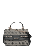 GUESS - Melinda Logo Top Handle Flap - Rankinė - Juoda