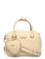 GUESS - Atabey Box Satchel - Rankinė - Kreminė spalva