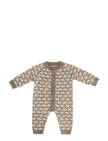 Smallstuff - Jumpsuit, Square Knit, Merino Wool, Powder - Kombinezonas - Smėlio