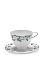 Serax - Cappuccino Cup + Saucer Anemone Milk Mf Set/2 - Kavos puodelis - Balta