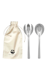 Kay Bojesen - Salad Set, 2 Pcs, Polished Steel, Grand Prix - Salotų serviravimo indas - Sidabro