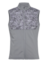 Lyle & Scott Sport - Golf Printed Windjammer Full Zip Vest - Sportinė liemenė - Pilka