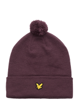 Lyle & Scott Sport - Golf Merino Blend Beanie - Sportinė kepurė - Burgundiška splava