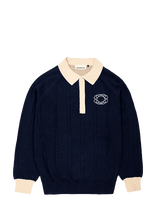Prohibited - Legacy Knitted Jersey - Polo marškinėliai ilgomis rankovėmis - Tamsiai mėlyna