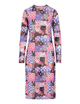 Hunkøn - Madison Mesh Dress - Iki kelių ir midi suknelės - Rožinė