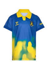 Hummel - Bif 25/26 Away Jersey S/S Kids - Futbolo marškinėliai - Mėlyna