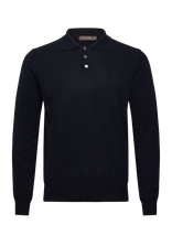 Oscar Jacobson - Pepe Poloshirt - Polo marškinėliai ilgomis rankovėmis - Tamsiai mėlyna