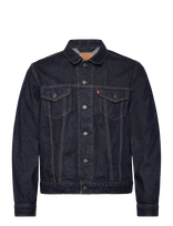 Levi's® - The Trucker Jacket Wash It Out - Džinsinis švarkas be pamušalo - Tamsiai mėlyna