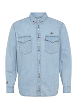 Levi's® - Relaxed Fit Western Spring Flo - Džinsiniai marškiniai - Mėlyna