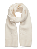 Coach Accessories - Embossed Knit Muffler - Žieminis šalikas - Balta