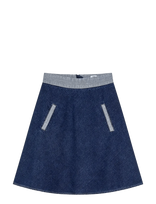 Mads Nørgaard - Luke Denim Stelly Skirt Block - Džinsinis sijonas - Tamsiai mėlyna