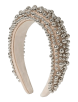DAY ET - Day Beaded Chrome Hair Band - Plaukų juosta - Smėlio