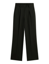 Tommy Hilfiger - Timeless Wool Wide Leg Pant - Plačios kelnės - Juoda