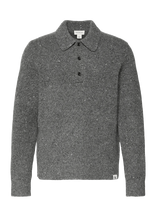 Calvin Klein Jeans - Ls Nep Yarn Polo Sweater 3Gg - Polo marškinėliai ilgomis rankovėmis - Pilka