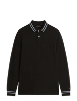 Tommy Hilfiger - Ls Chest Embro Reg Polo - Marškinėliai ilgomis rankovėmis - Juoda