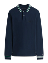 Tommy Hilfiger - Ls Chest Embro Reg Polo - Marškinėliai ilgomis rankovėmis - Tamsiai mėlyna