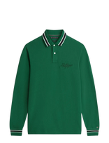 Tommy Hilfiger - Ls Chest Embro Reg Polo - Marškinėliai ilgomis rankovėmis - Žalia