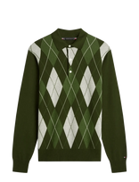 Tommy Hilfiger - Argyle Ls Rugby - Polo marškinėliai ilgomis rankovėmis - Žalia