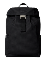 Calvin Klein - Embossed Woven Flap Backpack - Kuprinė - Juoda