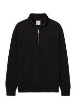 Calvin Klein - Ls Supima Qz Sweater 14 Gg - Megztinis su užtrauktuku - Juoda