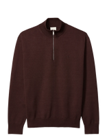 Calvin Klein - Ls Supima Qz Sweater 14 Gg - Megztinis su užtrauktuku - Burgundiška splava
