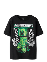 Name It - Nkmdi Minecraft Ss Nreg Top Box Noos Bfu - Marškinėliai trumpomis rankovėmis - Juoda