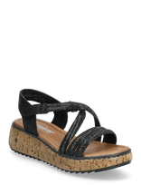 Rieker - Rieker Ladies' Sandals V1762-00 Black - Platforminės basutės - Juoda