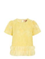 Hunkøn - Aiko Blouse - Marškinėliai trumpomis rankovėmis - Geltona