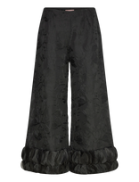 Hunkøn - Aiko Trousers - Plačios kelnės - Juoda
