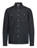 Filippa K - Western Denim Shirt - Džinsiniai marškiniai - Juoda
