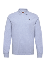 Morris - Camden Ls Polo Shirt - Marškinėliai ilgomis rankovėmis - Mėlyna