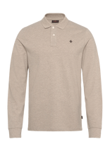 Morris - Camden Ls Polo Shirt - Marškinėliai ilgomis rankovėmis - Smėlio