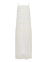 Kaffe - Kakiera Plissé Dress - Ilga suknelė - Balta
