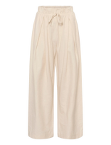 Karen By Simonsen - Kbemery Pants - Plačios kelnės - Kreminė spalva