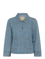 Culture - Cuayna Shirtjacket - Džinsiniai marškiniai - Mėlyna