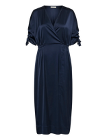 InWear - Lakeiw Fake Wrap Dress - Ilga suknelė - Tamsiai mėlyna