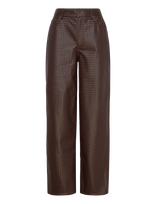 ROTATE - Wide Leg 5 Pocket Pants - Odinės tamprės-kelnės - Ruda
