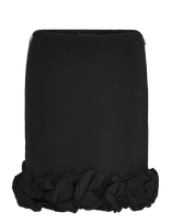 ROTATE - Crepe Mini Skirt - Trumpas sijonas - Juoda