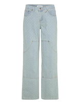 Coster Copenhagen - Jeans In Dot Denim - Petra Fit - Tiesaus kirpimo džinsai - Mėlyna