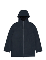 Rains - Suva Hardshell Long Jacket W3 - Lietpaltis - Tamsiai mėlyna