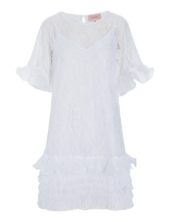 Hunkøn - Rosanne Dress - Trumpa suknelė - Balta