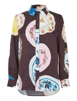 STINE GOYA - Dry Viscose, Long Sleeve Shirt - Marškinėliai ilgomis rankovėmis - Ruda