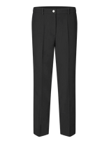STINE GOYA - Structured Crepe, Straight Tailored Ankle Pants - Kostiumas - Juoda