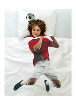 Borganäs Of Sweden - Duvet Cover Set Football Player Multi - Patalynės komplektas - Balta