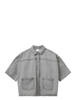 Sofie Schnoor - Melissasw Denim Loose Fit Overshirt - Džinsiniai marškiniai - Pilka