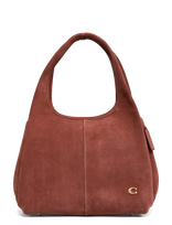 Coach - Suede Lana Shoulder Bag - Rankinė - Ruda