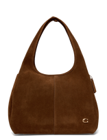Coach - Suede Lana Shoulder Bag - Rankinė - Ruda